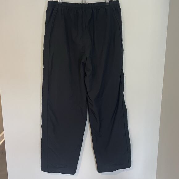 Vintage Nike 90s Track Pants Men’s XL Black Polyester Logo Straight Lined Pocket - Picture 7 of 12